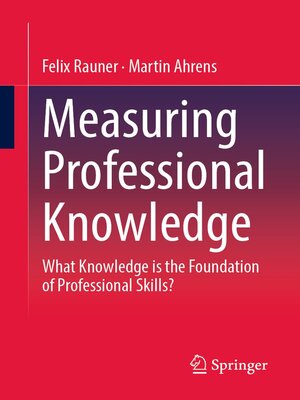 cover image of Measuring Professional Knowledge